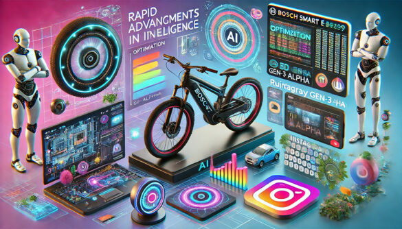 DALL·E 2024-07-04 16.24.41 – A dynamic 16_9 title image for a blog post on rapid advancements in artificial intelligence. The image features elements representing various AI techn