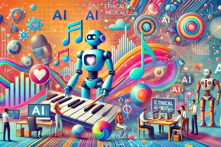 DALL·E 2025-01-02 13.50.18 – A vibrant and playful digital illustration in 16_9 format representing diverse AI topics in a modern and colorful style similar to the uploaded image
